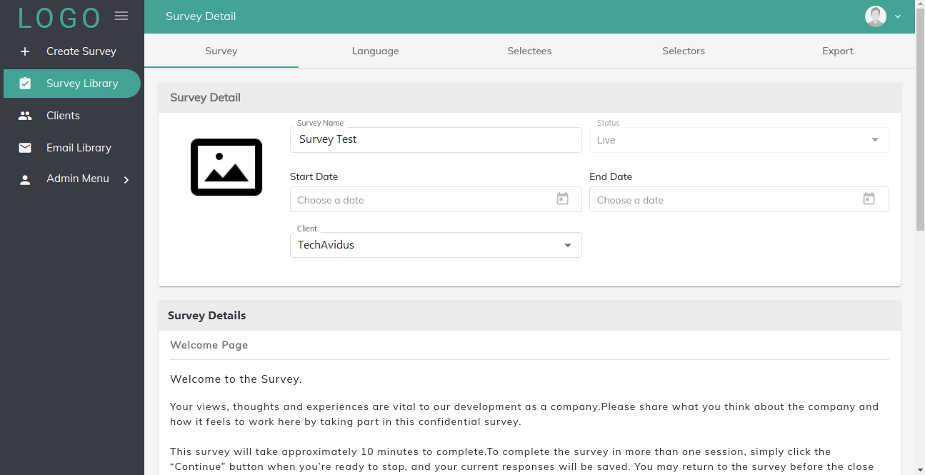 Employee Survey Application Development
